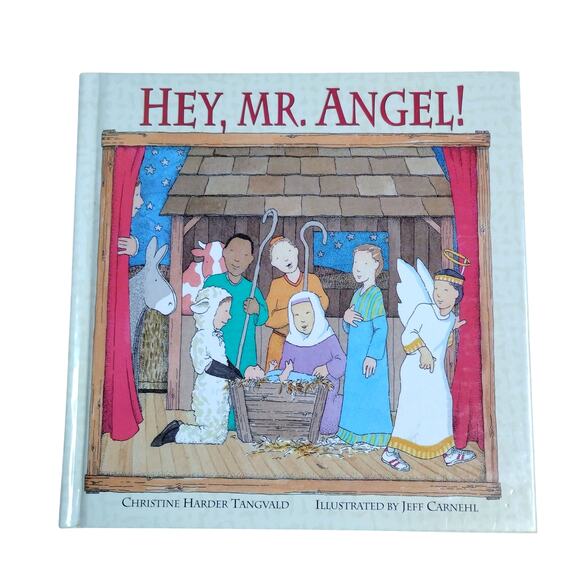 🎄 Hey Mr Angel Kids Book 👼 Nativity Story ✝️ Ages 4–7 📖 Christmas *SIGNED* - Picture 1 of 6